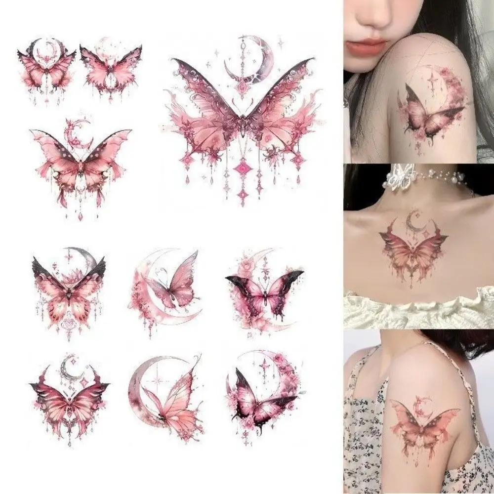 

Waterproof Temporary Tattoo Stickers Long-lasting Water-Sprinkling Festival Flower Tattoo Stickers Moon Pattern