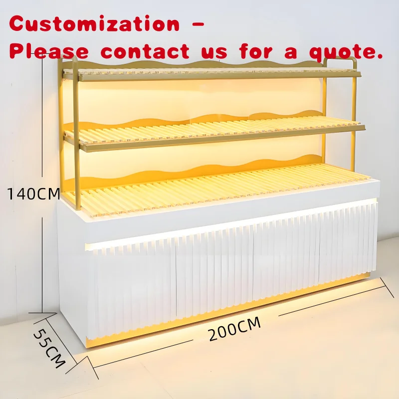 

Изготовленный на заказ. Роскошный сверхпрочный стальной шкаф-витрина из закаленного стекла, многофункциональная витрина, хлебобулочный центр, ювелирный магазин