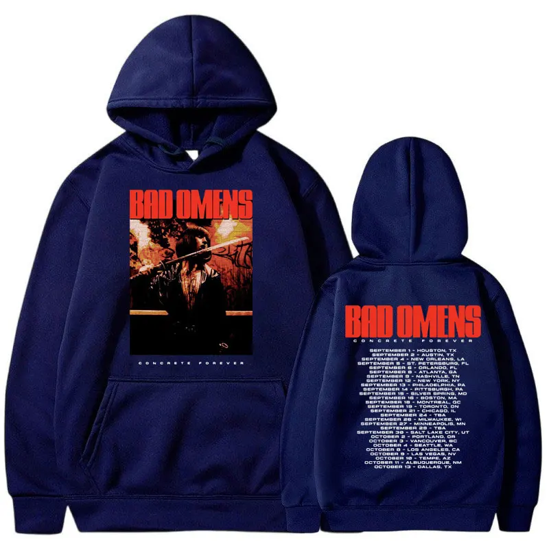 America Rock Band Bad Omens hoodie Gothic Vintage Punk New in sweatshirts men's Fashion oversized streetwear Graphic pullover