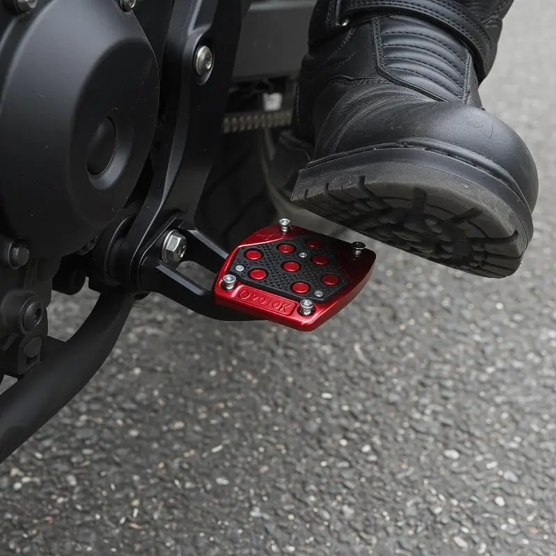 Motorcycle Antislip Brake Pedal Cover High Quality Non Slip Footrest Pad Durable for Daily Commute Motorbike Street Bike Use