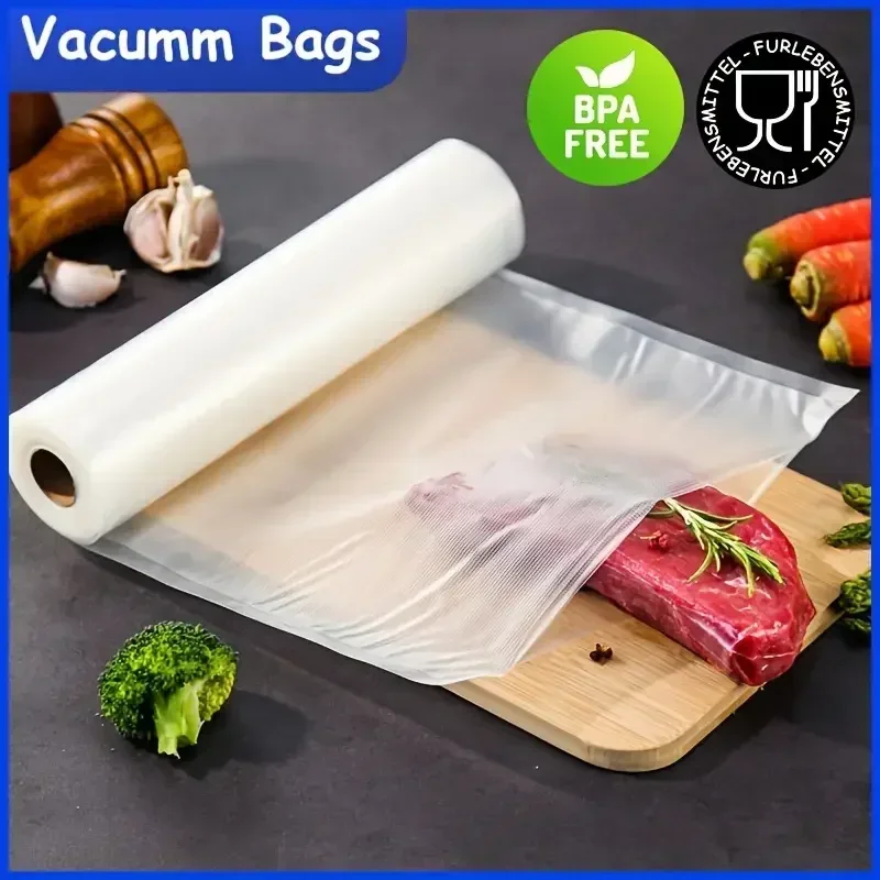 Food Vacuum Bags for Sous Vide Storage Packaging bag for Vacuum Sealer Meat Fruits Vegetables 500cm/Rolls