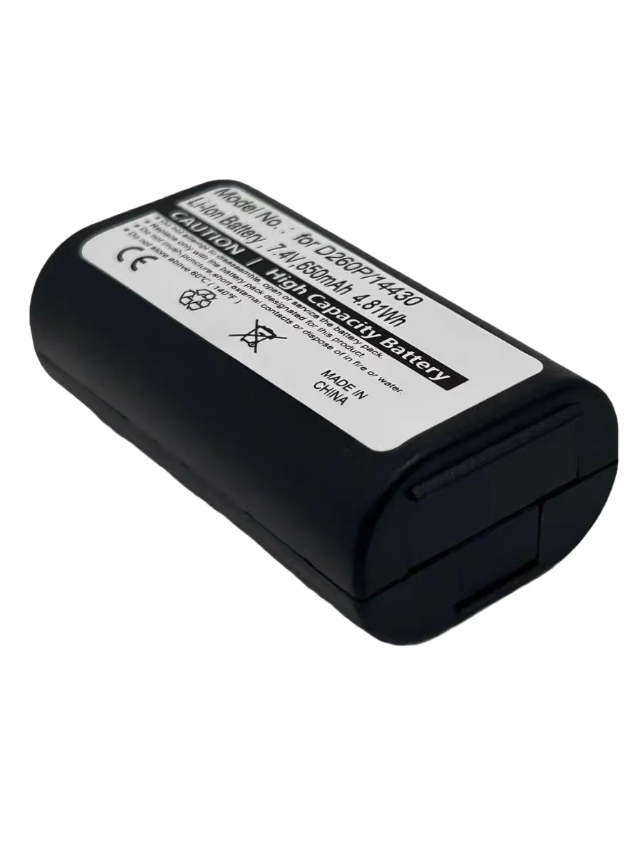 Battery suitable for battery for Dymo Labelmanager 260, 280, 14430, 1758458, S0895880, S0915380, W003688, 3M PL200 7.4 V650mah
