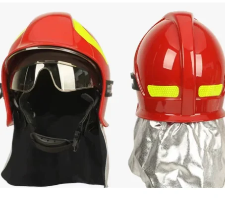 Fire Helmet Gold Plated Film Fire Full Helmet Double sided Cover Pressure Resistant Safety Helmet Red, White, Black