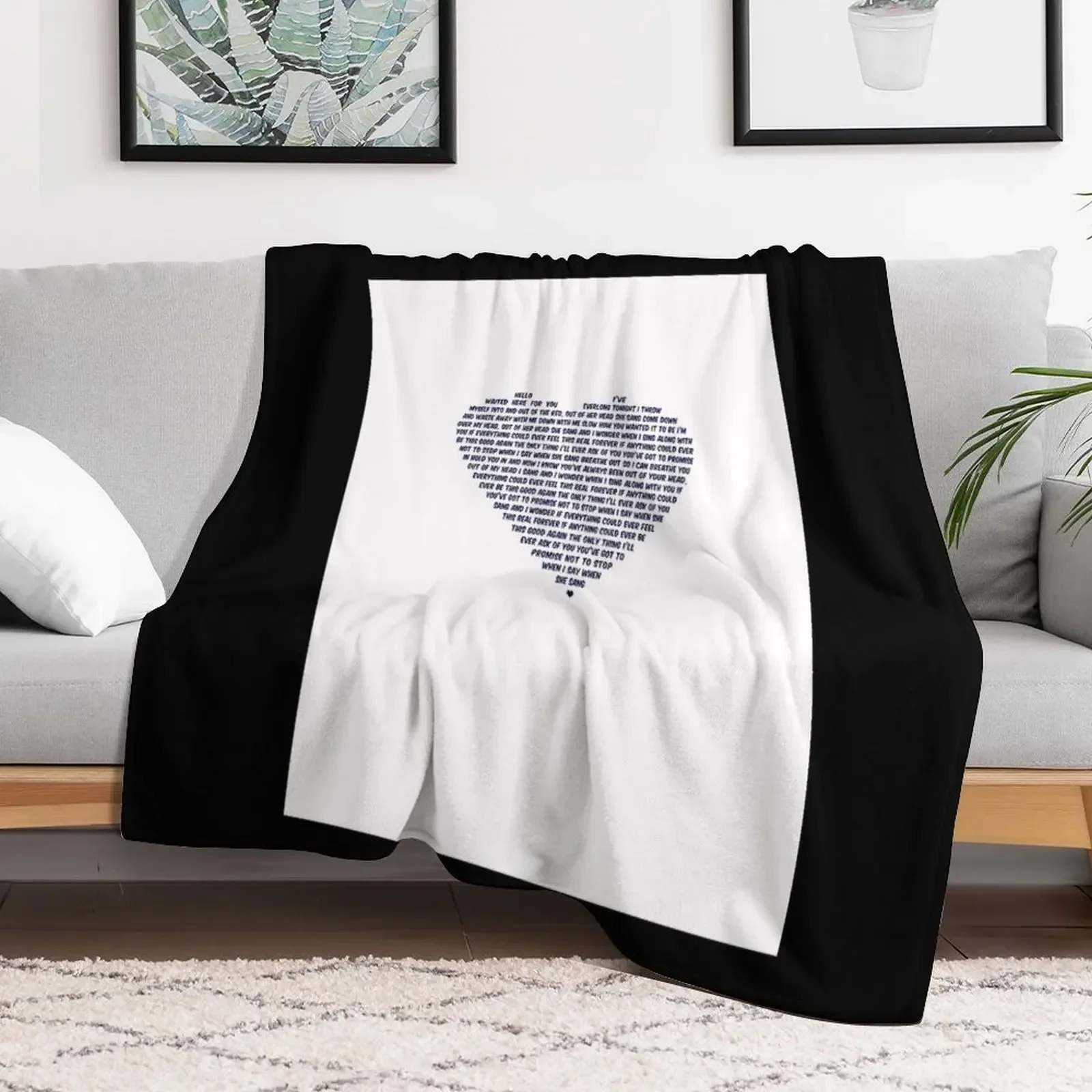 

Everlong Graphic Throw Blanket Designers Travel Blankets