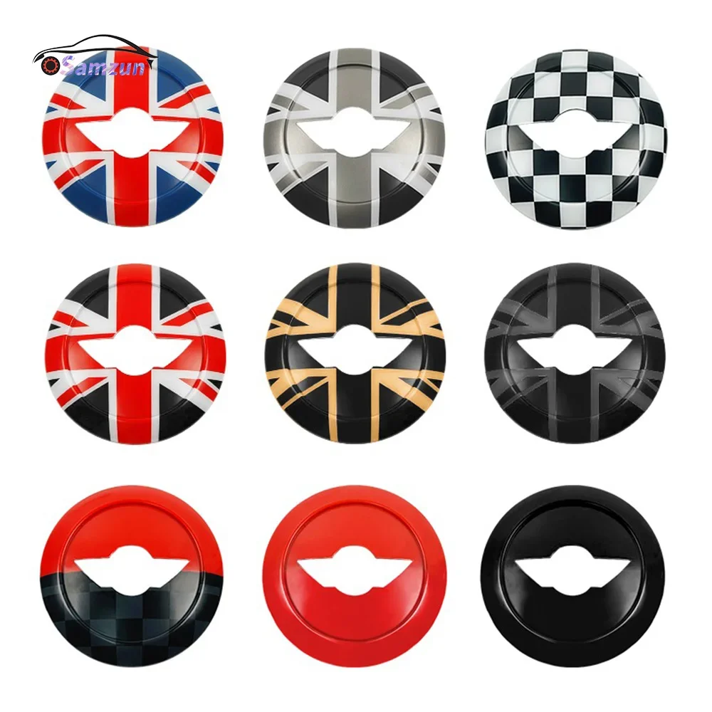 For MINI Cooper R50 R52 R53 Interior Trim Sticker Accessories Car Steering Wheel Center Cover Styling Decoration Middle Panel