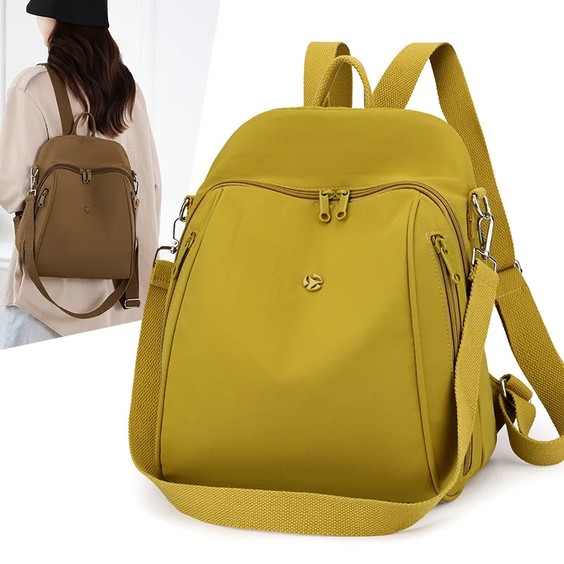Simple Lightweight Backpack Women's New High Quality Small Backpack Fashion Girl Schoolbag Casual Personalized Mummy Bag