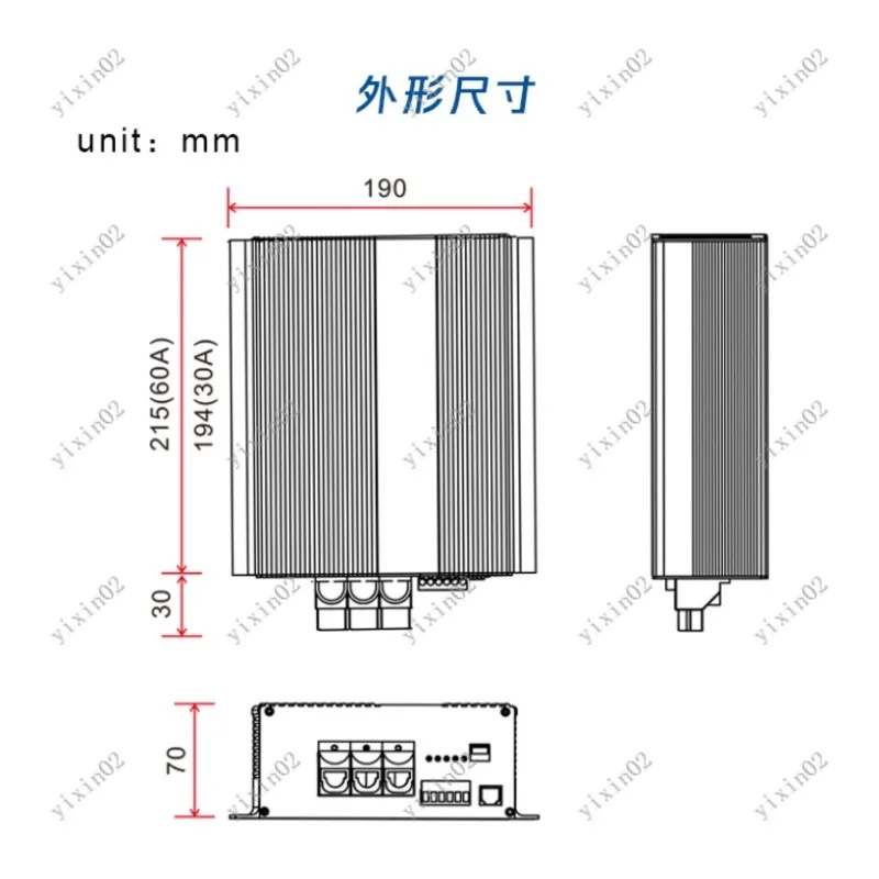12V 30A Smart DC Charger for RV Camper Vehicle Charging with Bluetooth Display