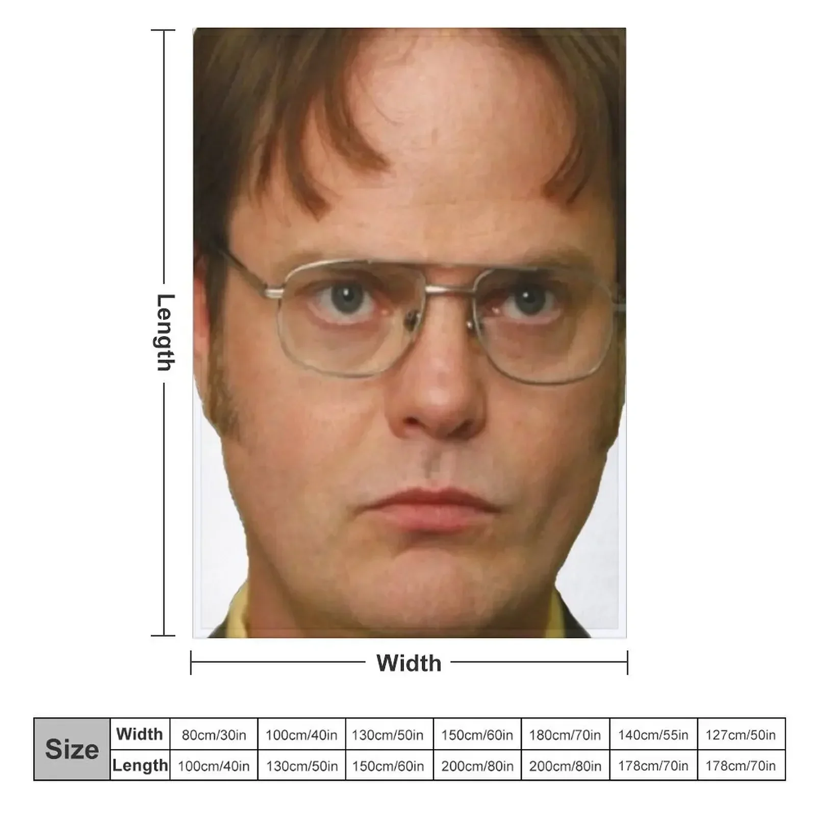 dwight schrute Throw Blanket Designers Vintage Large cosplay anime Blankets