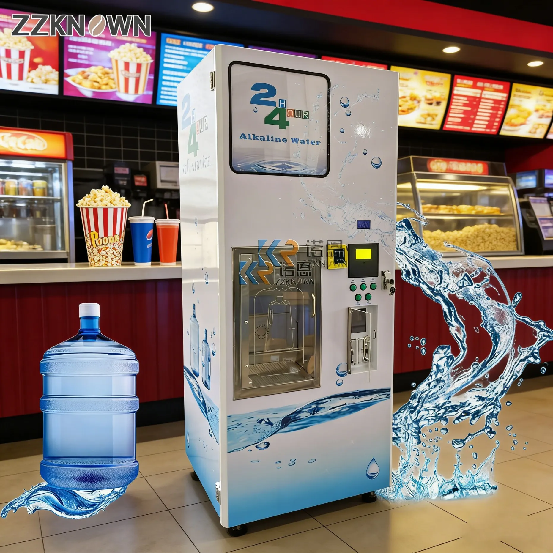 

Полностью автоматический вендинговый аппарат для очищенной питьевой воды, круглосуточный, с функцией самообслуживания, настраиваемый под заказ