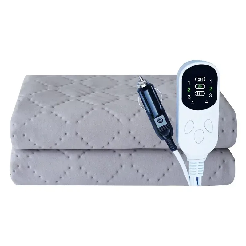 

Car Electric Heating Blanket Warmer Mat Fast Heating 12V/24V Electric Pad Heater for Car Camping 70x180cm/120x150cm