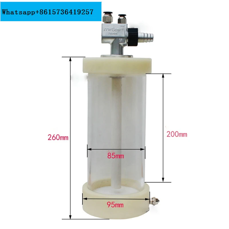 

Powder Coating Cup Hopper With Powder Injector Paint Powder Barrel for Experimental/Test Electrostatic Powder Coating Equipment