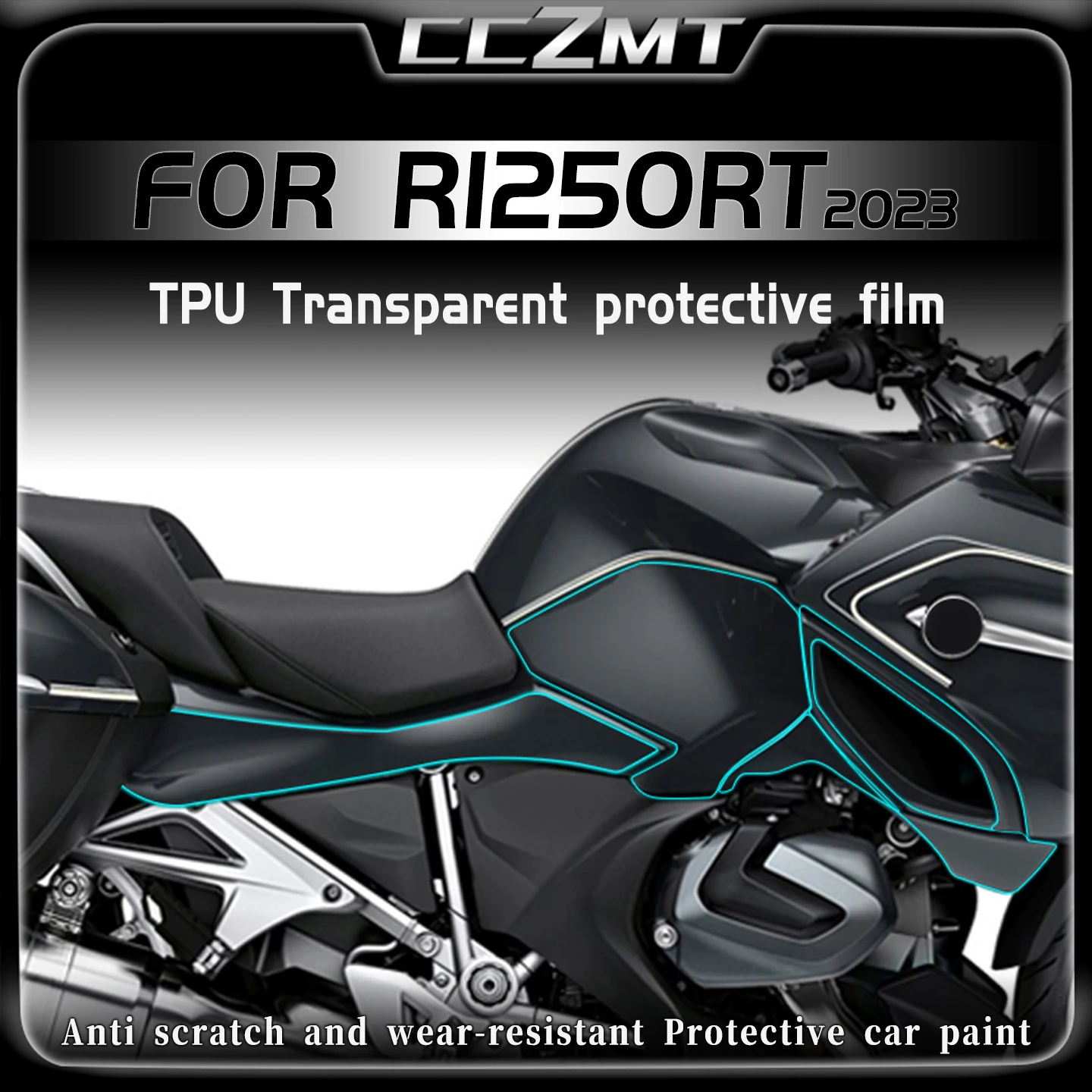 

Прозрачная невидимая пленка для топливного бака мотоцикла BMW R1250RT R1250rt r1250rt 2023, модифицированная наклейка, аксессуары