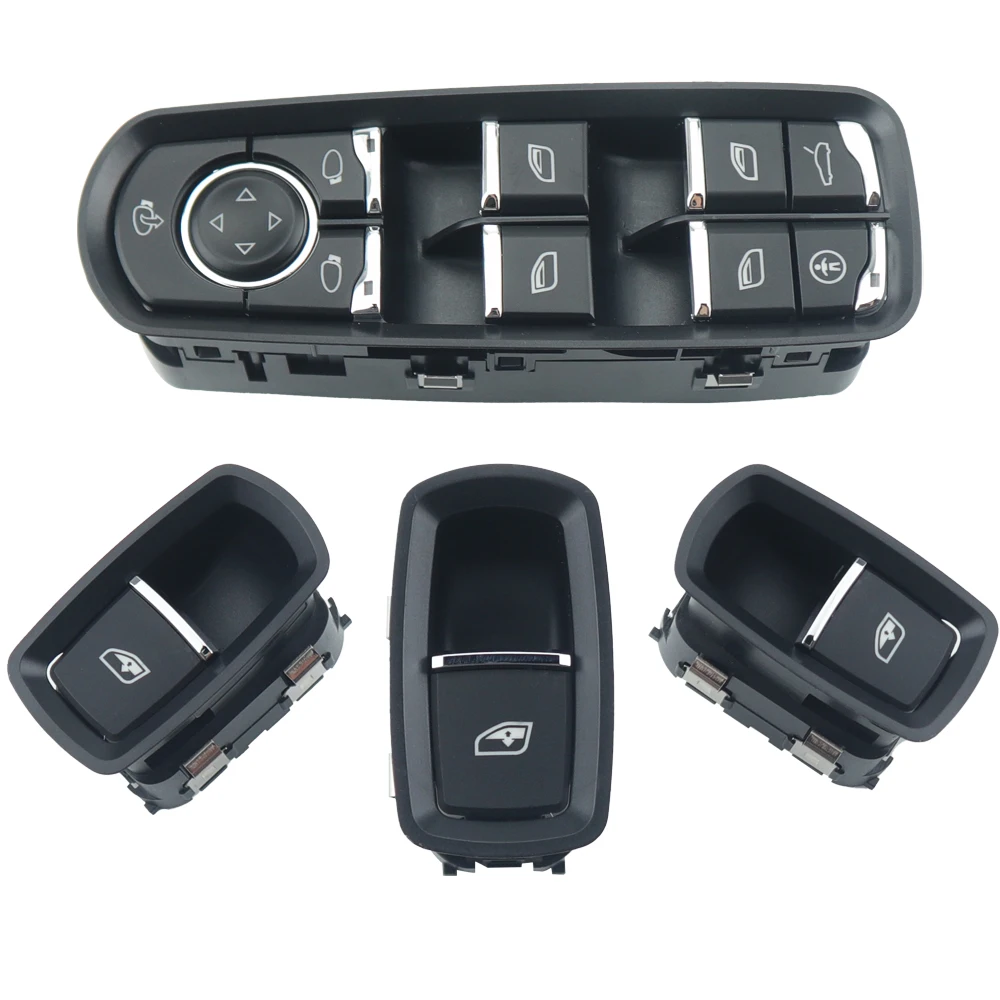 7PP959855C For Porsche Panamera Cayenne Macan Window Control Switch Driver Passenger Side Button 7PP959858RDML 7PP959858MDML