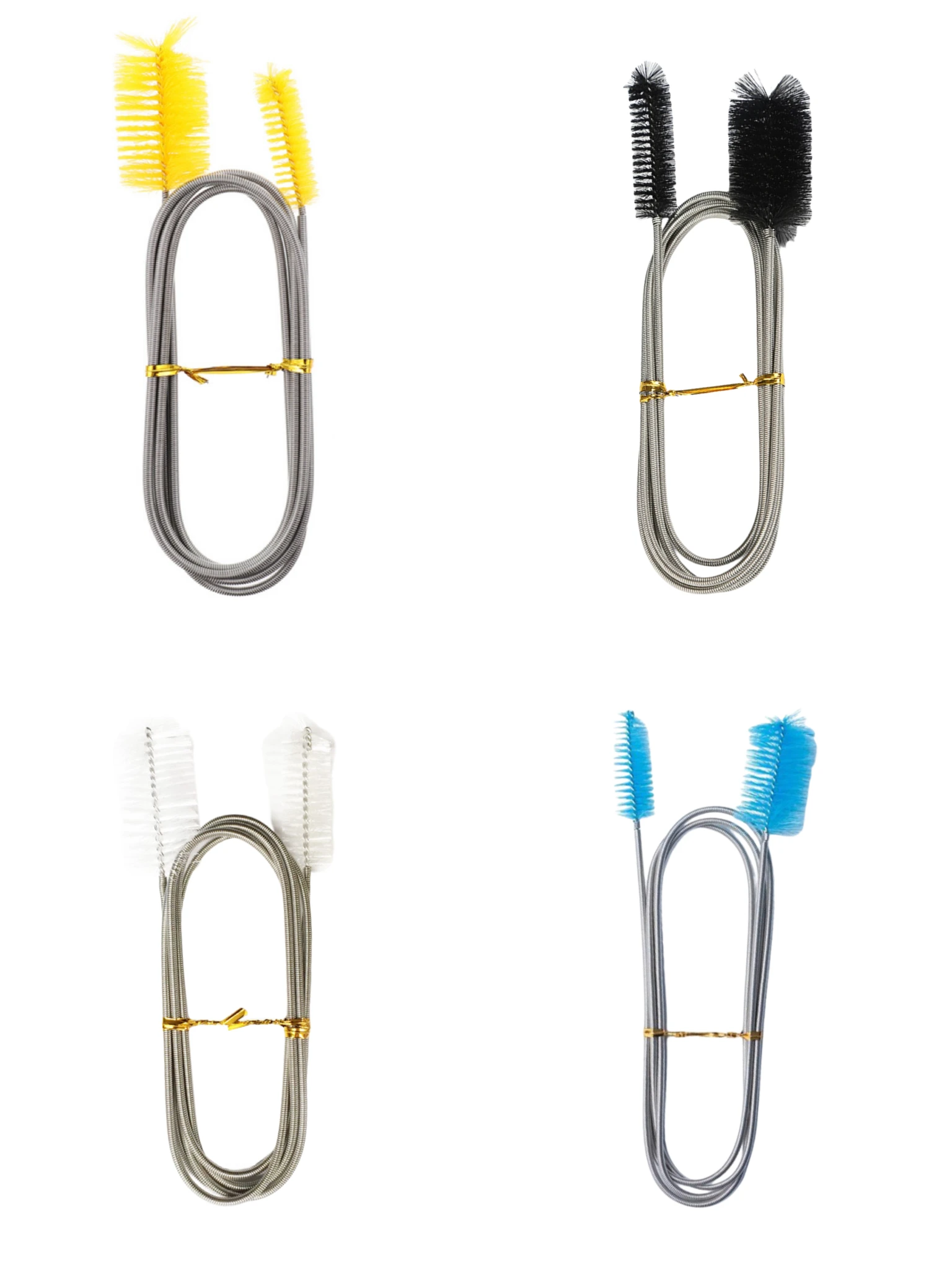 45/90/155/200cm Aquarium Reinigungs bürste für Schlauch Luftrohr Edelstahl flexible Doppel end rohr bürste Aquarium Zubehör
