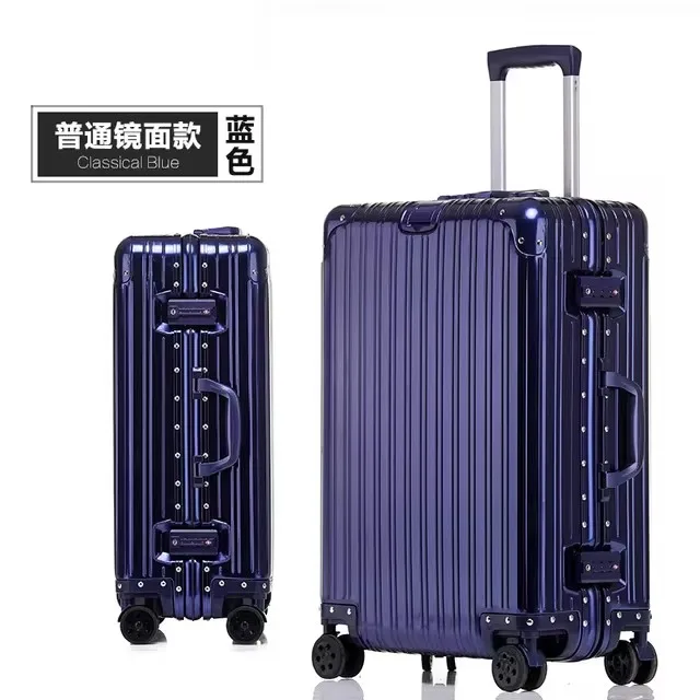 Top Quality Customization 100% Aluminum-magnesium travel Boarding Rolling Luggage Perfect for Spinner brand Travel Suitcase image 3