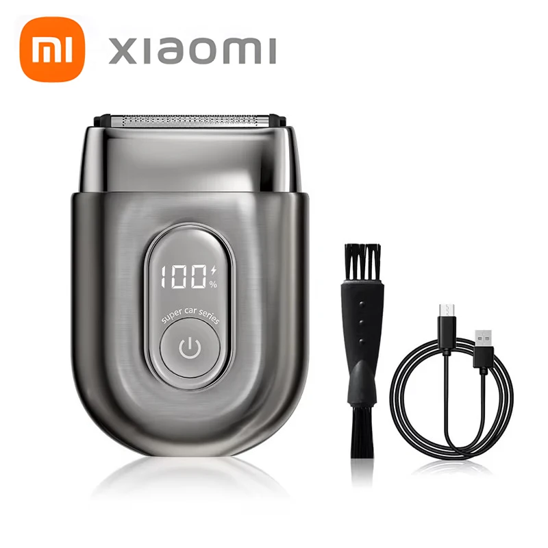 Xiaomi komingdon mini navalha elétrica portátil tamanho de bolso viagem rosto barba cabelo groomer recarregável máquina de barbear para homem