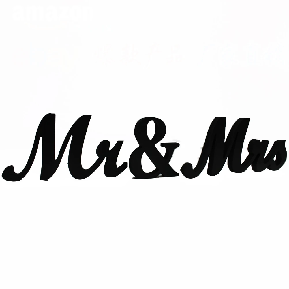 

Wooden Letters MRS 23x10.5x2.4cm White Freestanding Wedding Mr Mrs Wooden Letters Decor Bride Party Gifts DIY Decorations