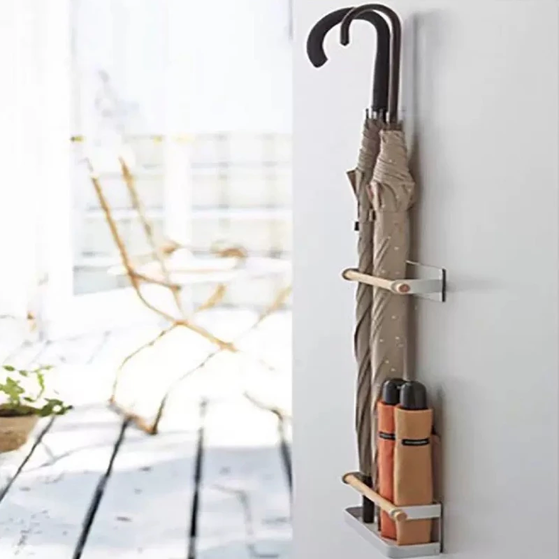 Simple Umbrella Stands Rack Entrance Hall Magnetic Attraction Umbrella Frame Modern Storage Rack Doorway Storage Accessories
