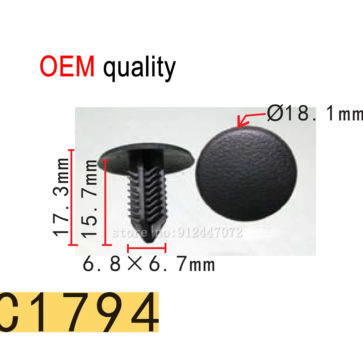 100/500x OEM  Trim Panel Retainer for Subaru Tribeca Impreza Legacy Outback 99045AE03AMA 99045A-E03AMA