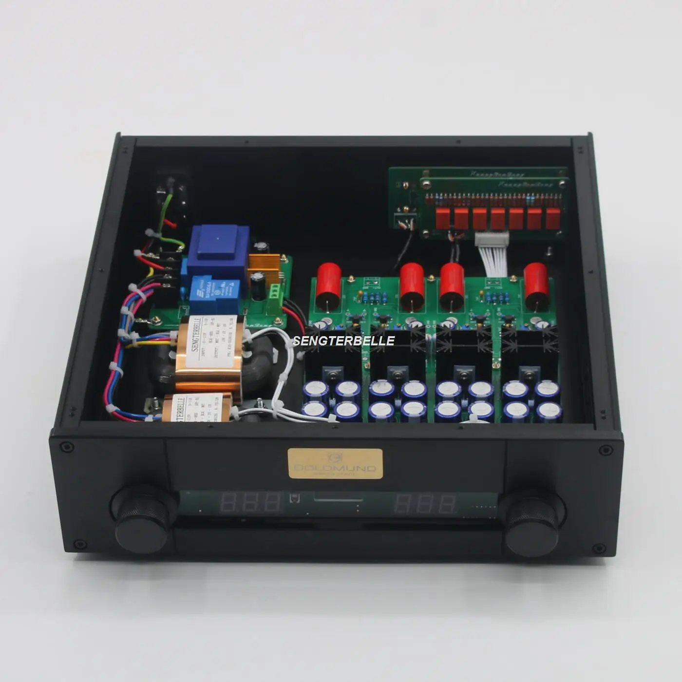 

HiF Finished Remote JC-2 Stereo Preamplifier 128 Steps Volume Preamp Base On Mark JC-2 Circuit