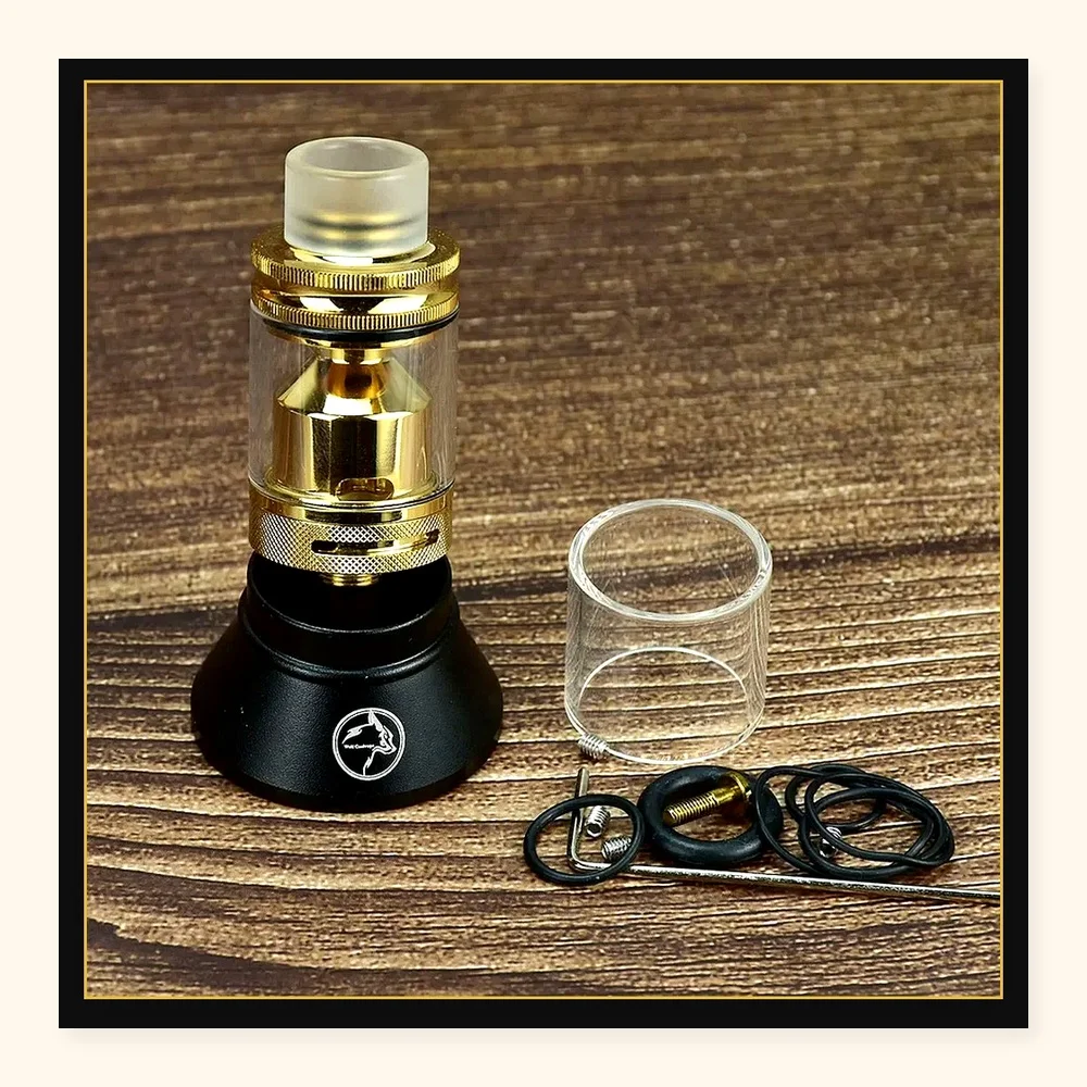 Wolfcoolvape Zeus X RTA 24mm Rebuildable Tank Atomizer with 4ml Capacity for Dual Coil Mods