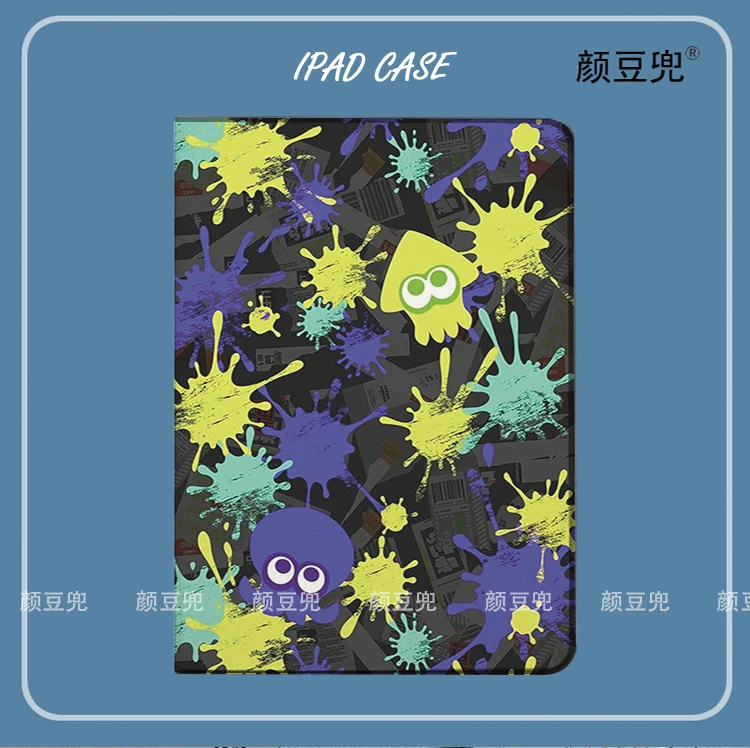 

Splatoon 2 Anime Game For Samsung Galaxy Tab S7 FE 11 in 2021 S6 Case SM-T220/T225 Tri-fold stand Cover Galaxy tab s6 lite A8 A7