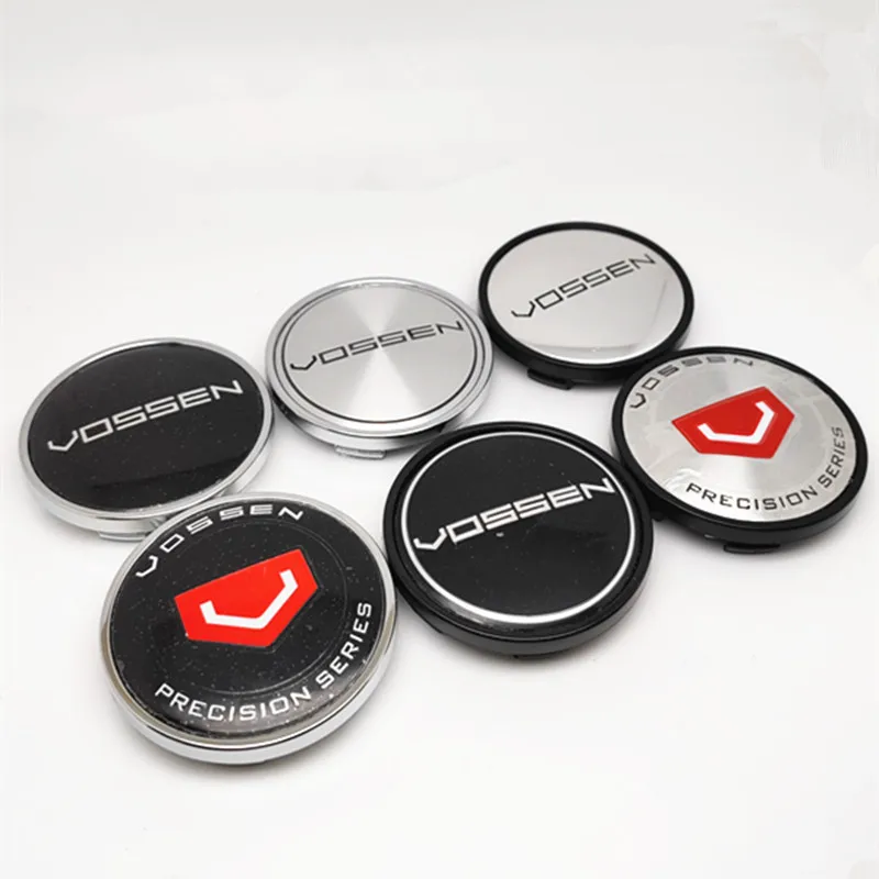 4pcs 62mm 58mm Vossen Wheel Cap Cover Rims Center Hubs Emblem Dustprrof Car Styling Accessories