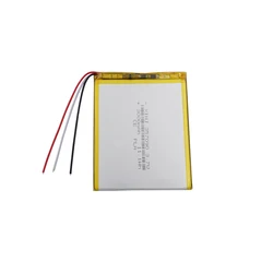 3.7V 3000mAh 11.1Wh Li-Polymer Rechargeable Li Lithium Battery 357090 Li-po NTC 3-Wires Thermistor For GPS E-book Tablet PC