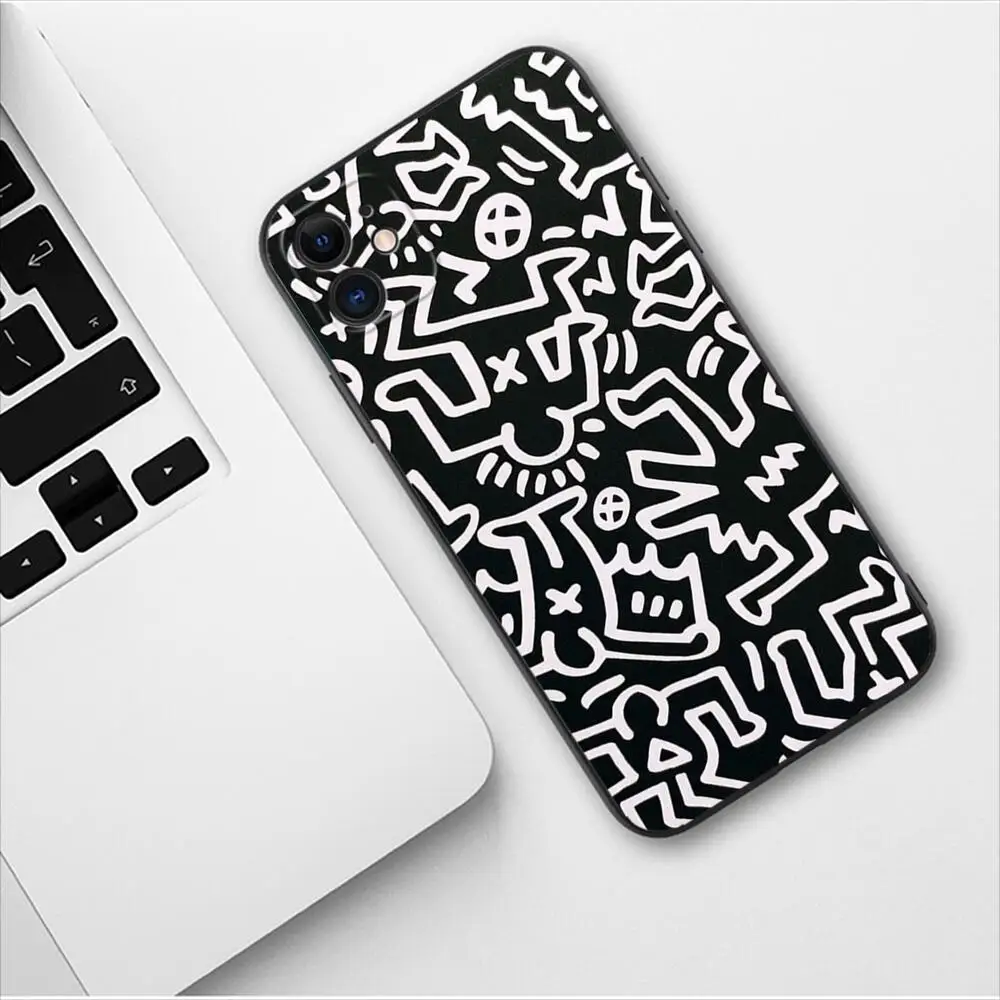 Graffiti Little Man Luxury New TPU Phone Case For Apple IPhone 13 12 11 14 Pro Max Mini XR X XS  Max 15 6 7 8 Plus SE 2020 Cover