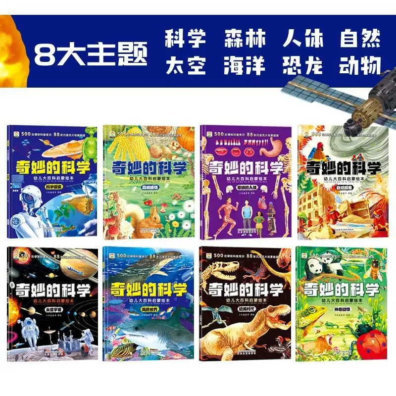 Wonderful Science: Toddler Big Encyclopedia & Early Learning Picture Book | Ocean, Dinosaurs, Space, Earth, Human Body & Nature