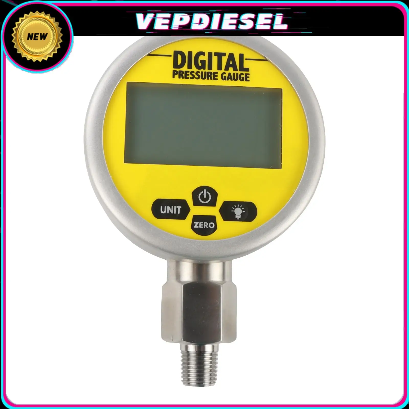 

Цифровой гидравлический манометр 70MPA, точность 80 мм, интерфейс 0,4% FS 1/4NPT, манометр для гидравлического воздуха, газа, воды, масла