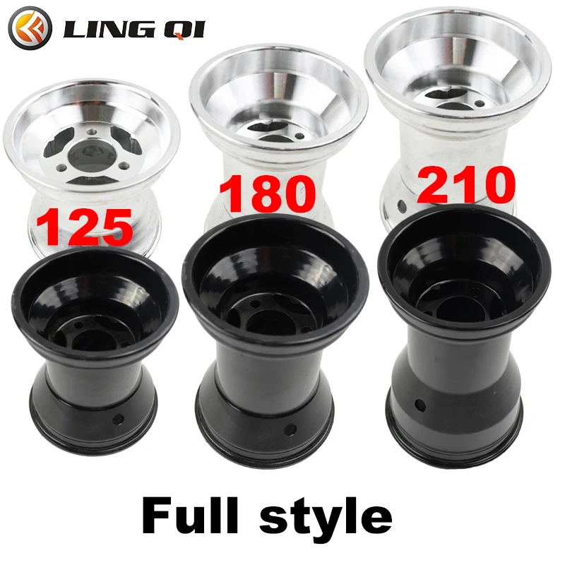 LINGQI Modified 5 Inch Go Kart Aluminium Alloy Wheel Rim Fit For Go-Kart ATV Drift Car Scooter Replacement Wheel