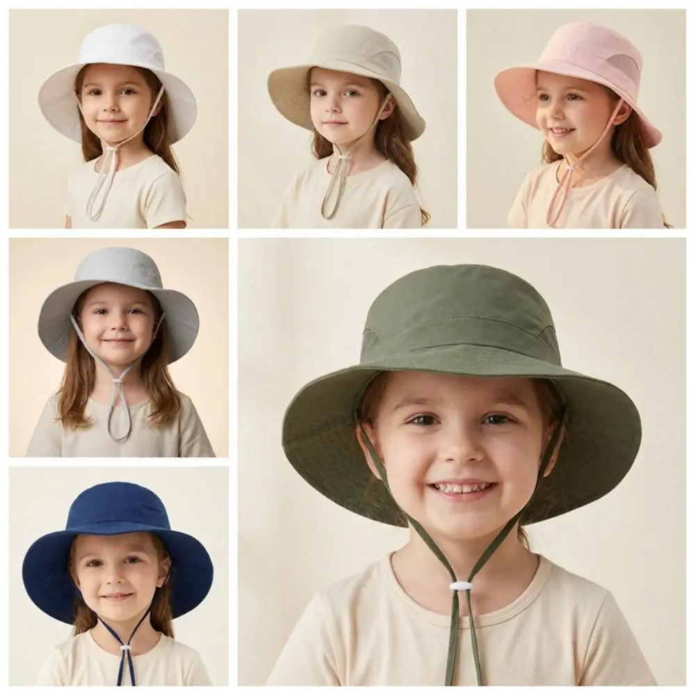 

Breathable Quick Dry Fisherman Hat UV Protection Mesh Screen Sun Protection Hat Lightweight Solid Color Beach Hat