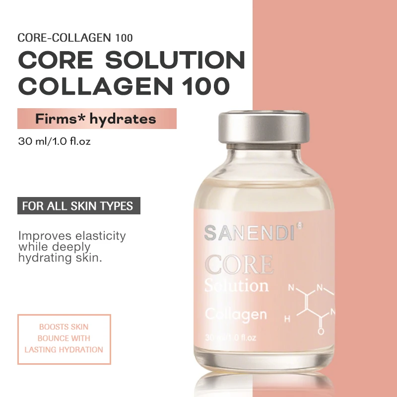 مصل الوجه الببتيد الاحترافي من سانندي مع حمض الهيالورونيك لتجديد البشرة وتحسين الملمس مع العناية بالخطوط الدقيقة