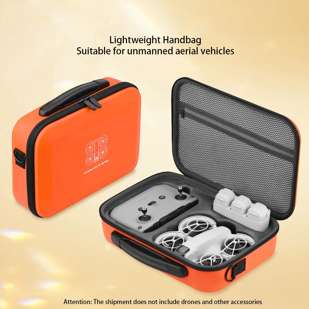

Портативный чехол для переноски, противоударная дорожная сумка из искусственной кожи, водонепроницаемая сумка с твердым корпусом для DJI NEO, аксессуары для контроллера дрона
