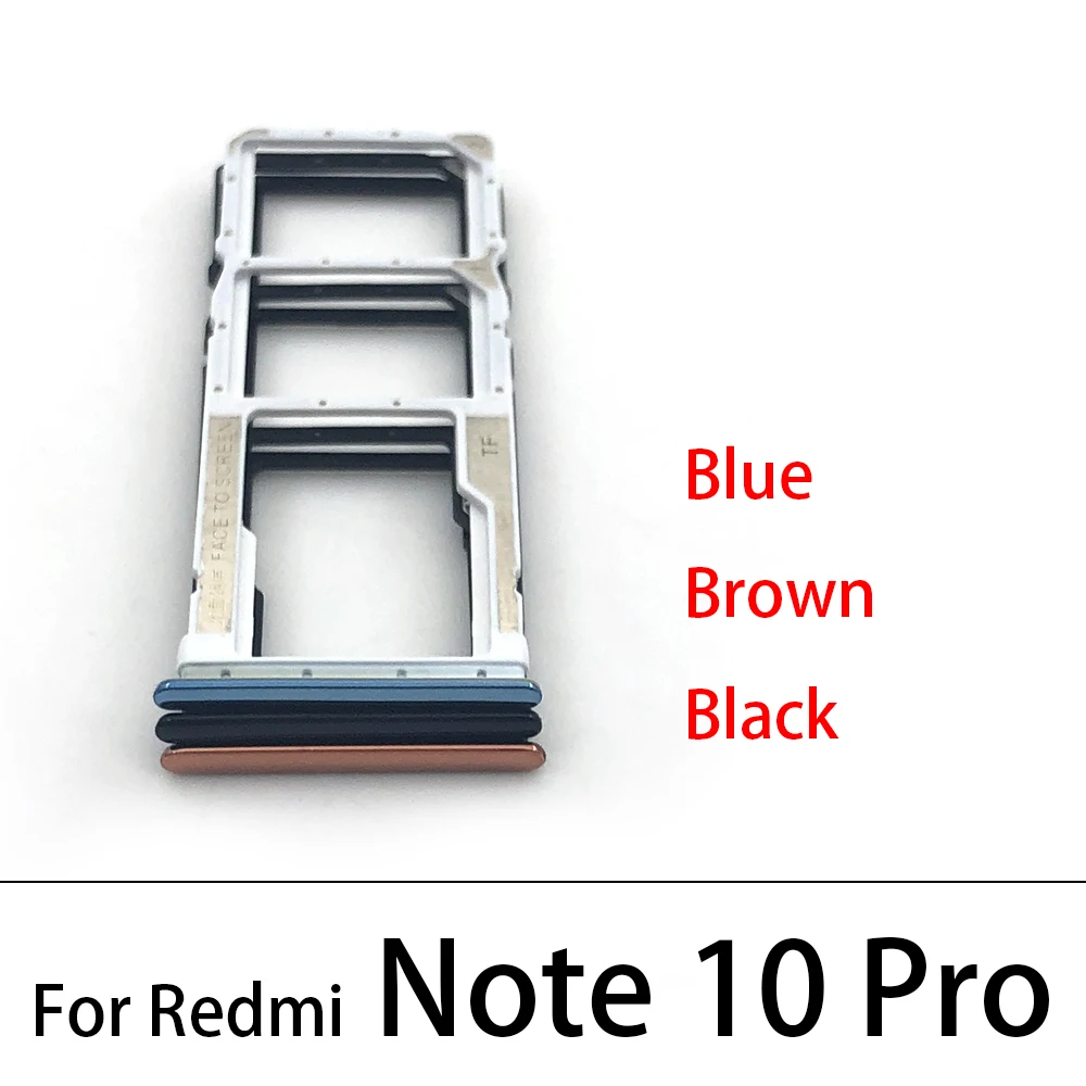 WAMY New Nano SIM Card Holder Tray Slot Holder Adapter Socket For Xiaomi Redmi Note 10 10S/ Note 10 5G/ Note 10 Pro