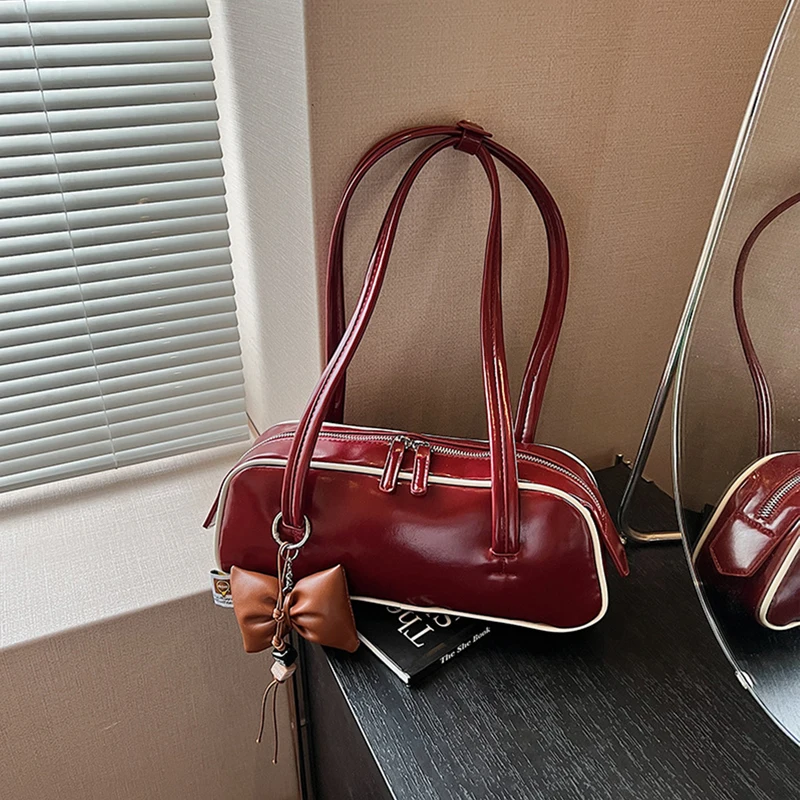

Fashion Retro Square Bags New Exquisite Shoulder Bag High-quality Pu Leather Underarm Bag Versatile Solid Color Hot-selling Bags