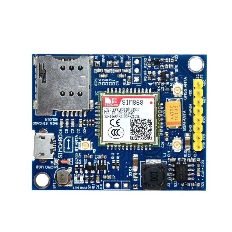 

Плата разработки SIM868 Модуль GSM/GPRS/Bluetooth/GPS с программи STM32 51.