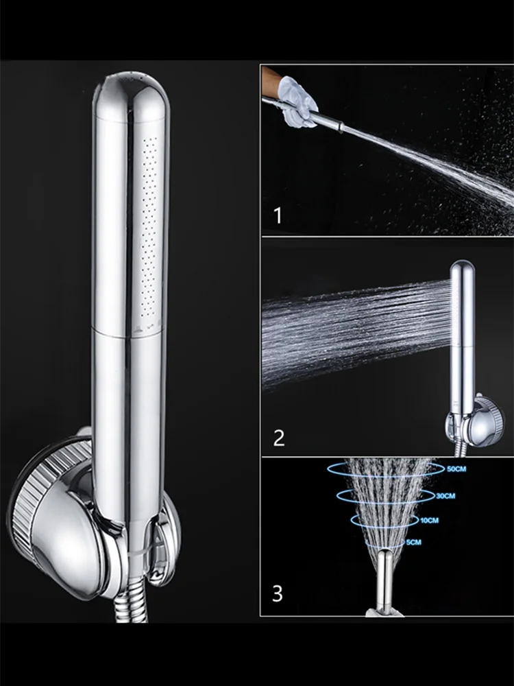 Copper Shower Head High Pressure Shower Nozzle Multifunctional Spray Gun for Cleaning Hand-held Douche Bathroom Rain Shower