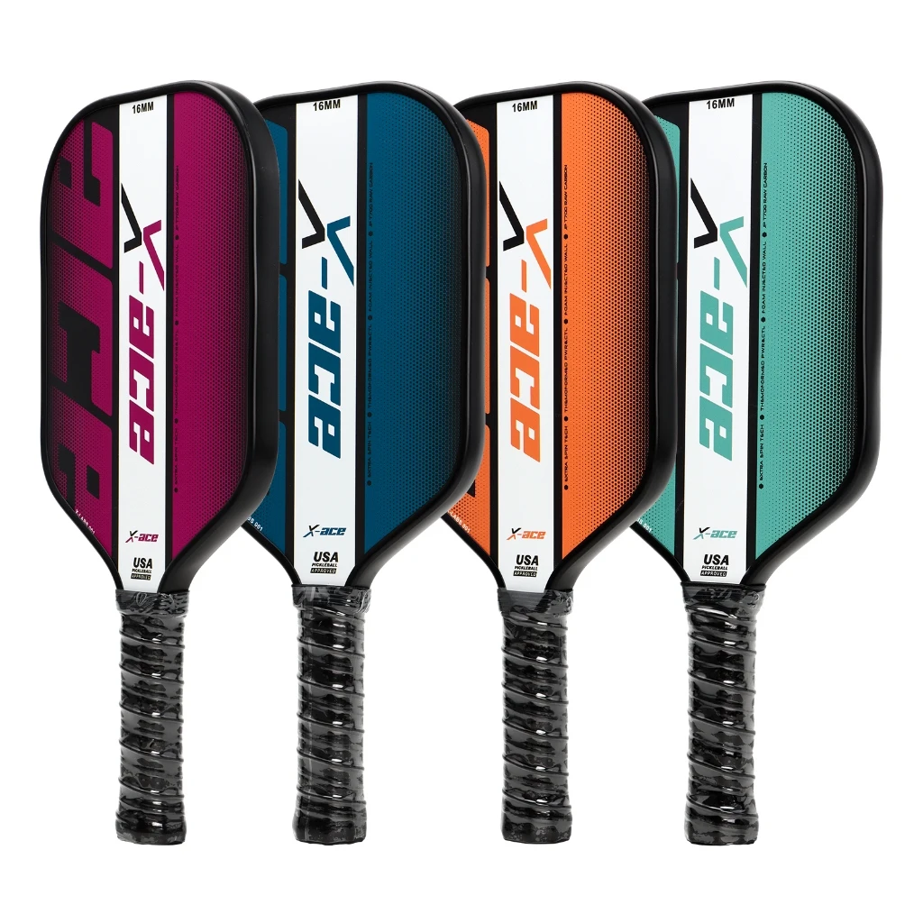 

X-ace T700 Carbon Pickleball Paddle, Thermoformed Unibody Construction for More Power & Control, Elongated Pickleball Racket