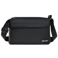 New Men's Multi-Layer Large Capacity Crossbody Bag Casual Lightweight Shoulder Bag Men's Portable And Simple Business Bag