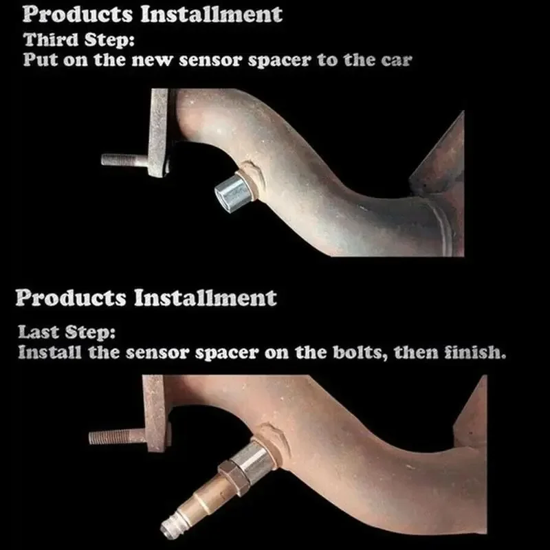 2PCS Auto Langlebige Änderung Zubehör M18x1,5 MM Auto Universal Sauerstoff O2 Sensor Spacer Adapter Langlebig O2Sensor Spacer Adapter