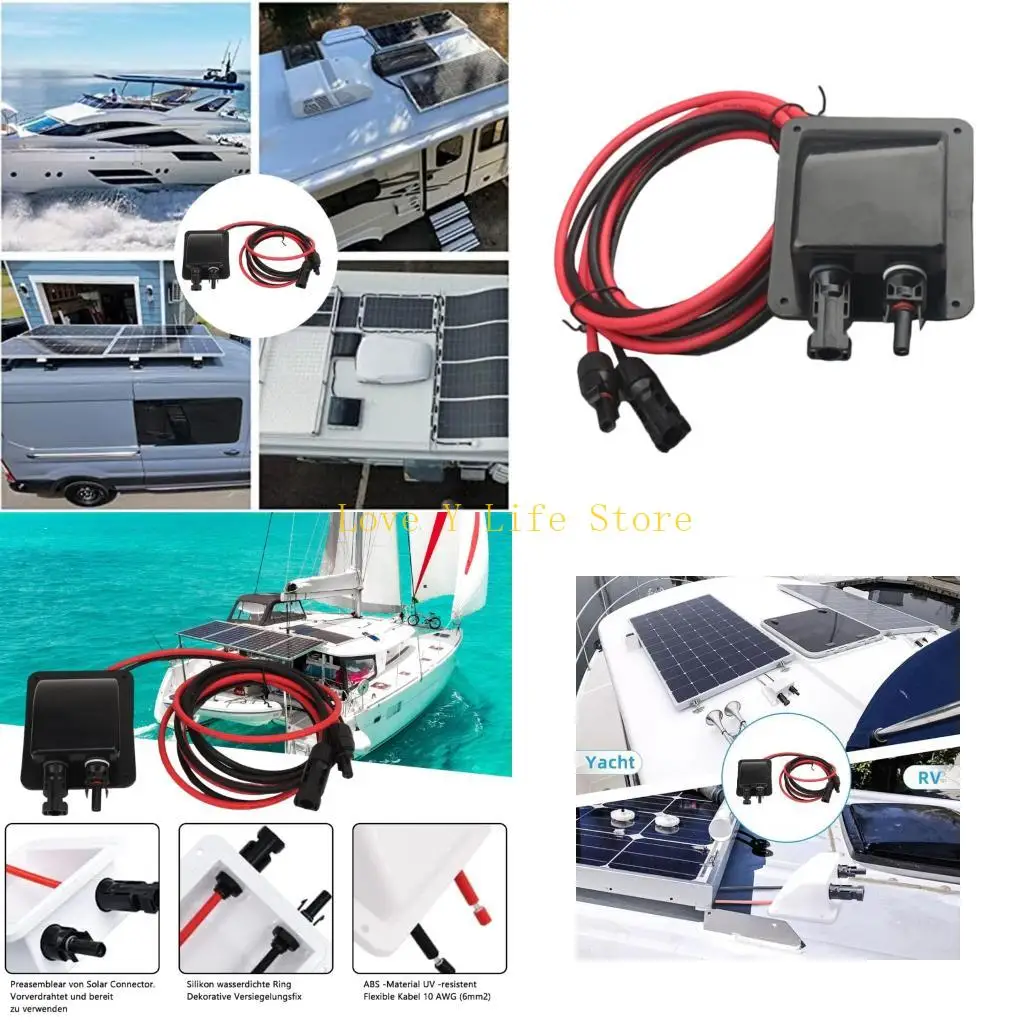 

L74C ABS Double Cable Entry Waterproof Connectors for Campers Installation With Wire
