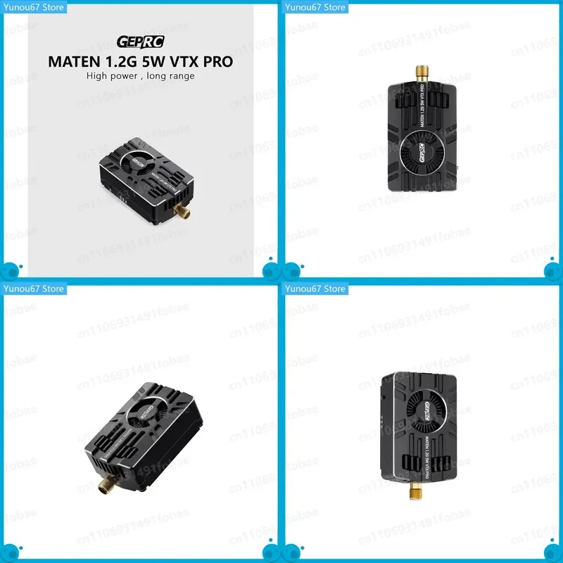 For GEPRC MATEN 1.2G 5W VTX PRO Aluminum Alloy CNC Shell Supports IRC Tramp Protocol