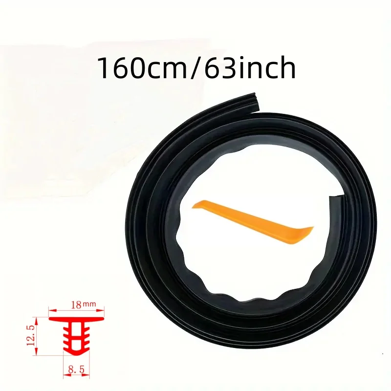 1.6 M Auto Dashboard Sealing Strip Noise Sound Insulation Rubber Strips Universal for Weatherstrip Auto Accessories Car Interior