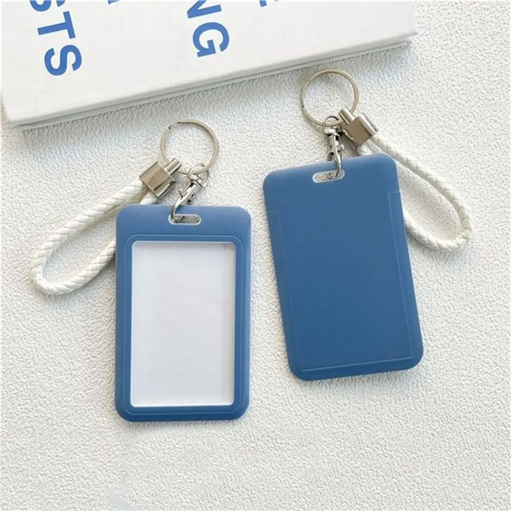 School Supplies Student Business Key Chain Work Card Keyring ID Card Holders Bus Card Cover ID Card Protective Badge Holders