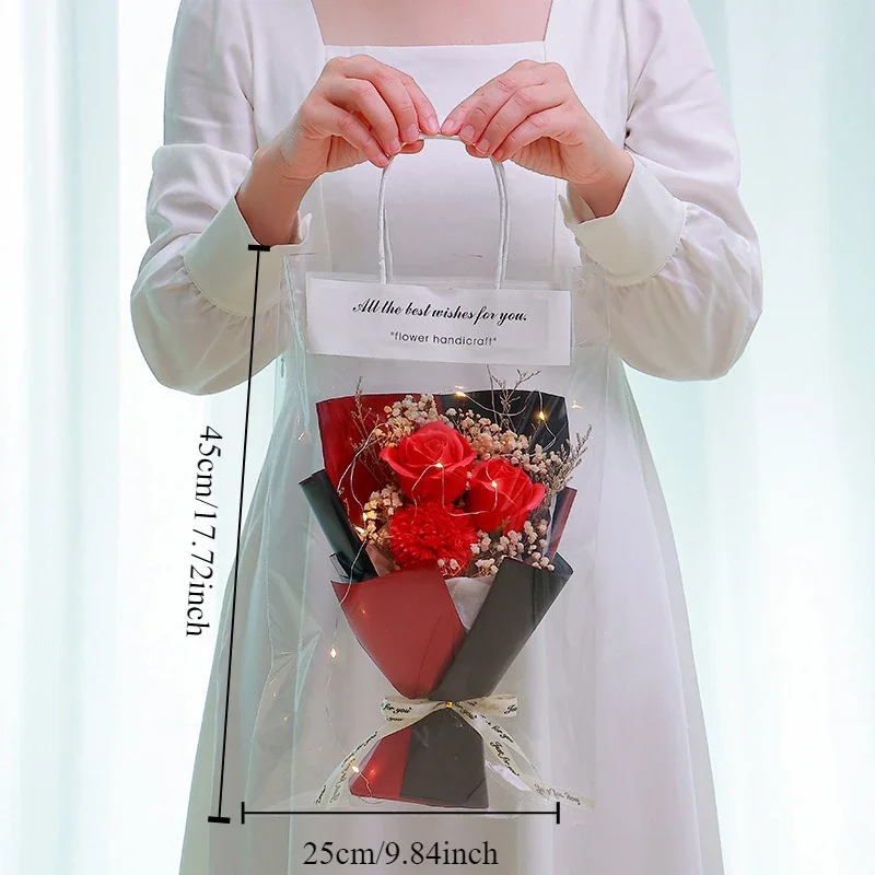 محاكاة زهرة صابون الورد ، باقة زهور نهائية ، نجمة كاملة ، ديكور حفلة منزلية ، أنشطة كشك ، هدايا