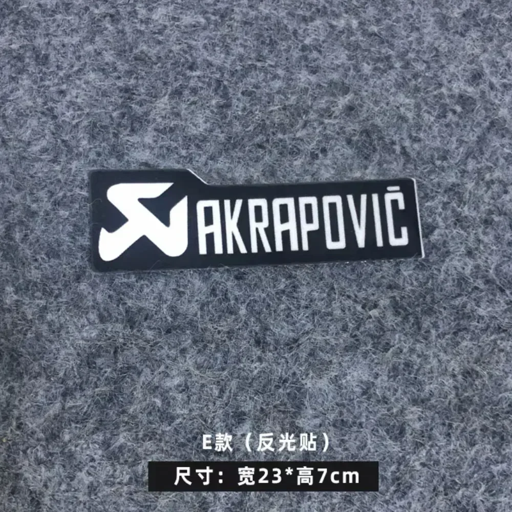 AKRAPOVIC 에폭시 오토바이 배기 스택 스티커, Akrapovic 로고 방수 데칼 액세서리
