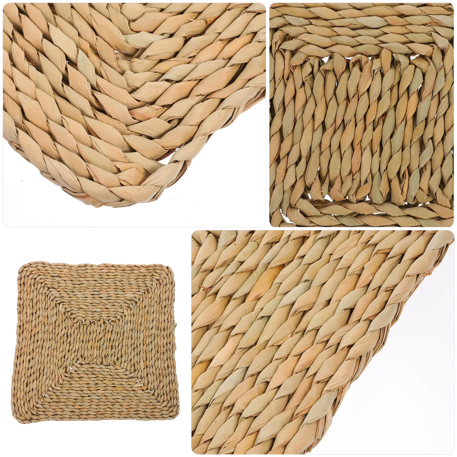 

Durable Yoga Straw Pad Woven Floor Cushion Simple Style Beige Bedroom Living Room Mat Seating Home Office Decor Indoor
