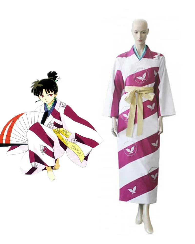 

Inuyasha Kagura Custom Cosplay Costume - Anime Kimono Outfit
